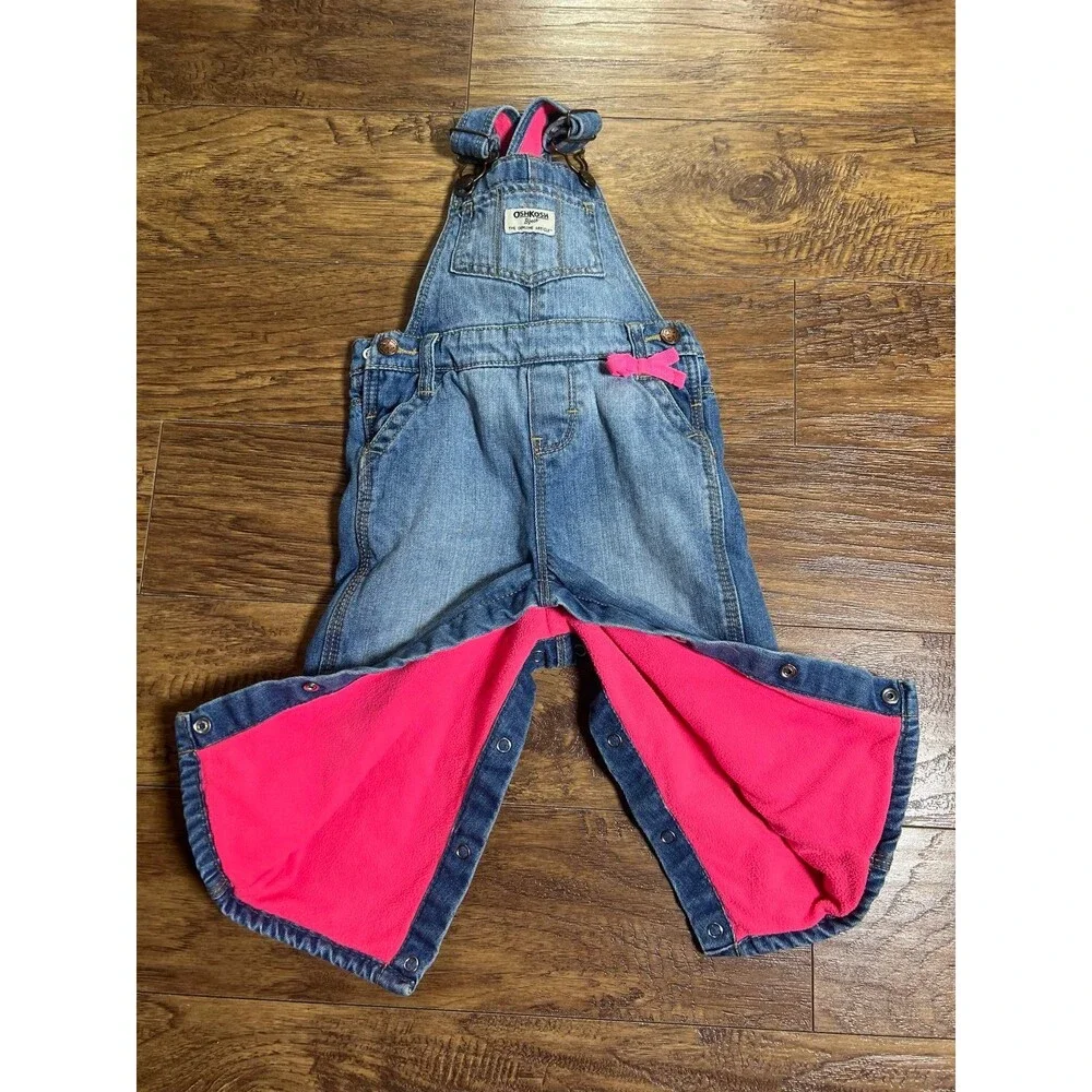 Osh Kosh B’ Gosh Overalls Denim Jeans Toddler Size 18 Months